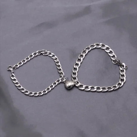 Magnetic Heart Couple Bracelet