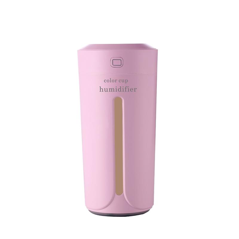 Color Cup USB Air Humidifier for Home Car Ultrasonic Mini Aroma Diffuser Air Purifier with LED Lights