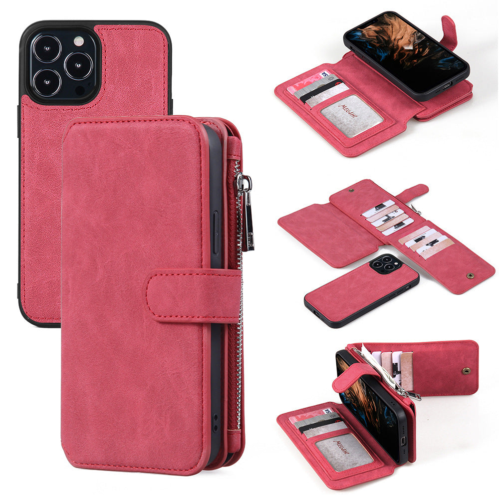 For Samsung S22ultra Wallet Mobile Phone Shell S20FE Multifunctional Mobile Phone Leather Case S22 Flip Cover