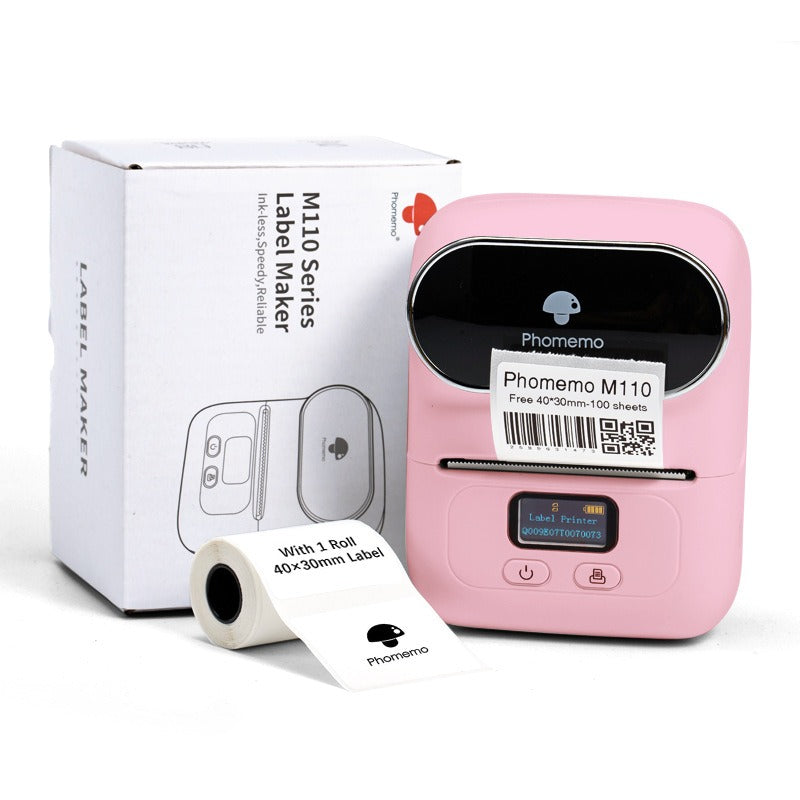 Phomemo price tag printer, home clothing tag thermal printer, handheld barcode printer