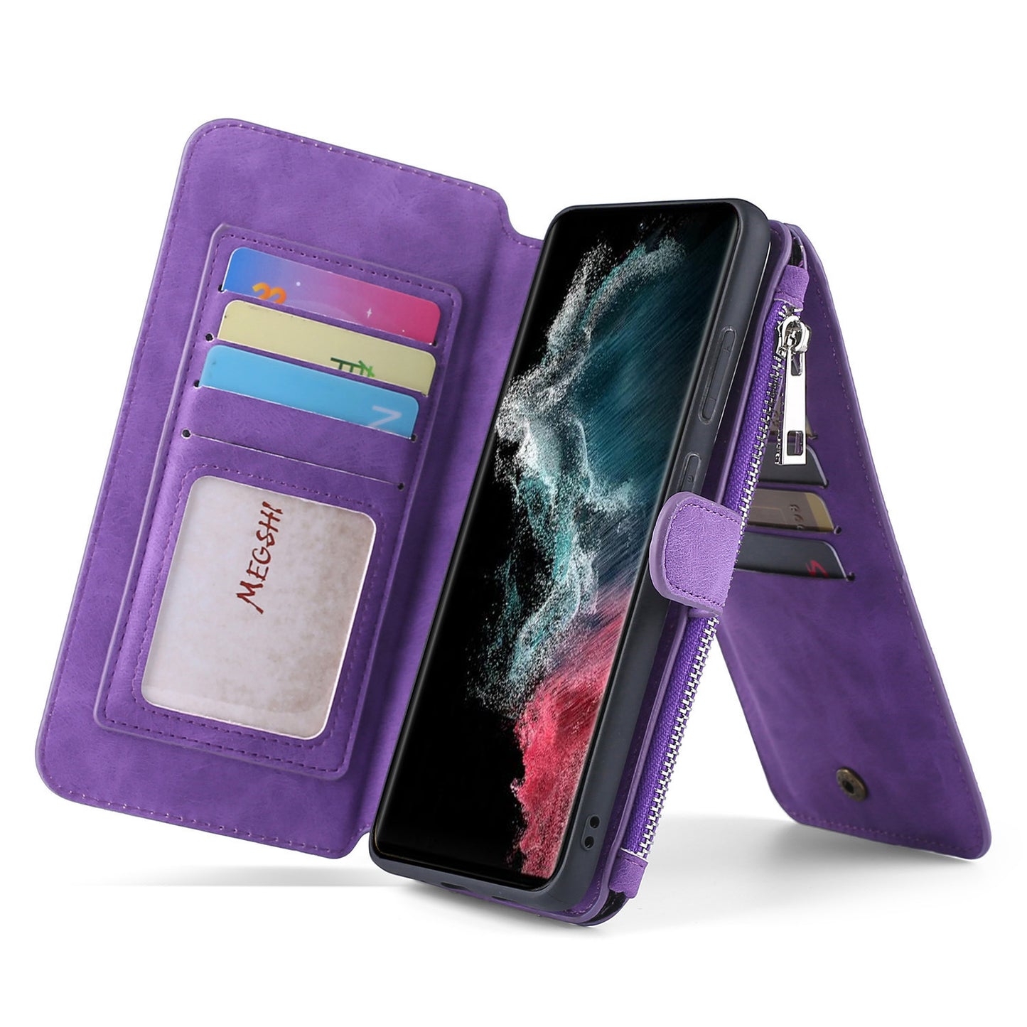 For Samsung S22ultra Wallet Mobile Phone Shell S20FE Multifunctional Mobile Phone Leather Case S22 Flip Cover