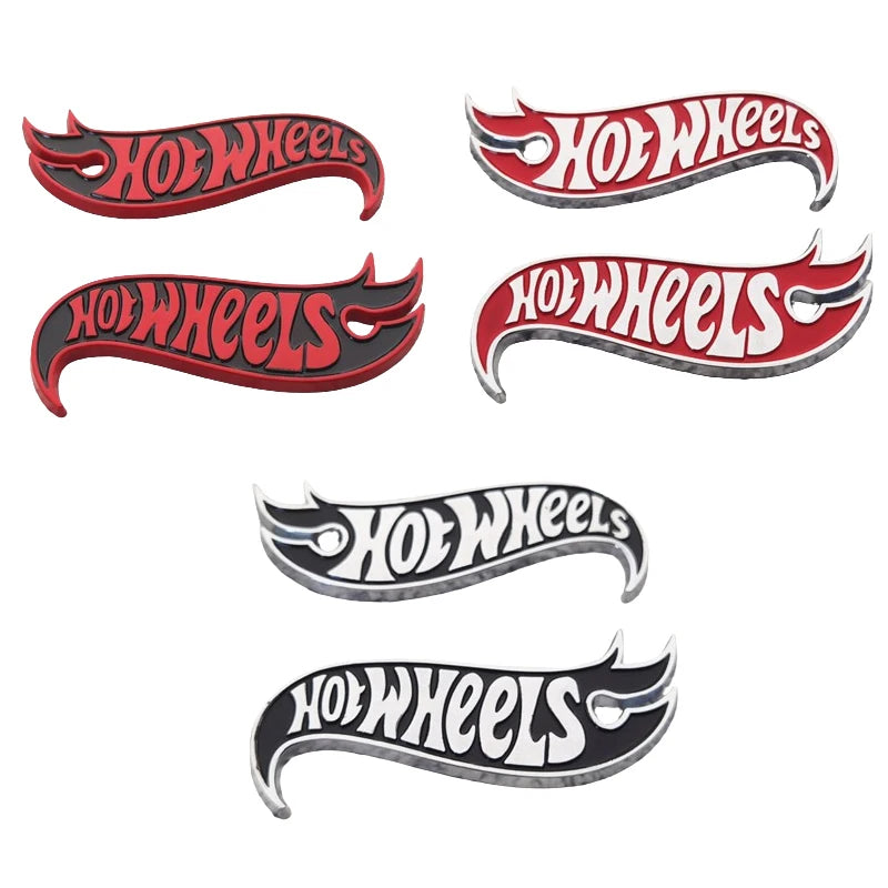 2Pcs Car Sticker Fashion Metal Aluminum Alloy Sign High Gloss Screen Printing Aluminum Sign Logo Brand