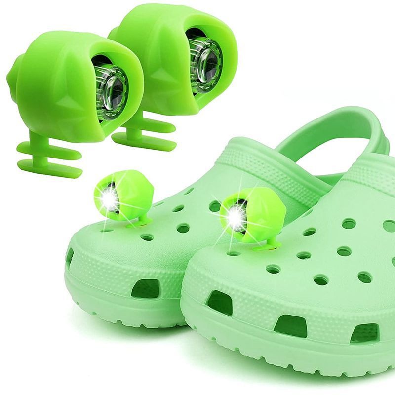 Plastic Rechargeable Headlights for Croc Hole Shoe Light Camping Footstep Shoe Light