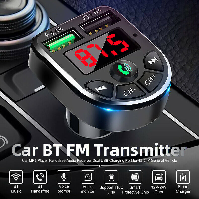 Car mp3 BTE5 Bluetooth Receiver E5 Car MP3 FM Transmitter Hands-free Call