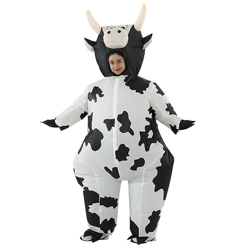 Cow inflatable costume makeup ball cosplay animal performance costume Halloween funny party COS cow costume