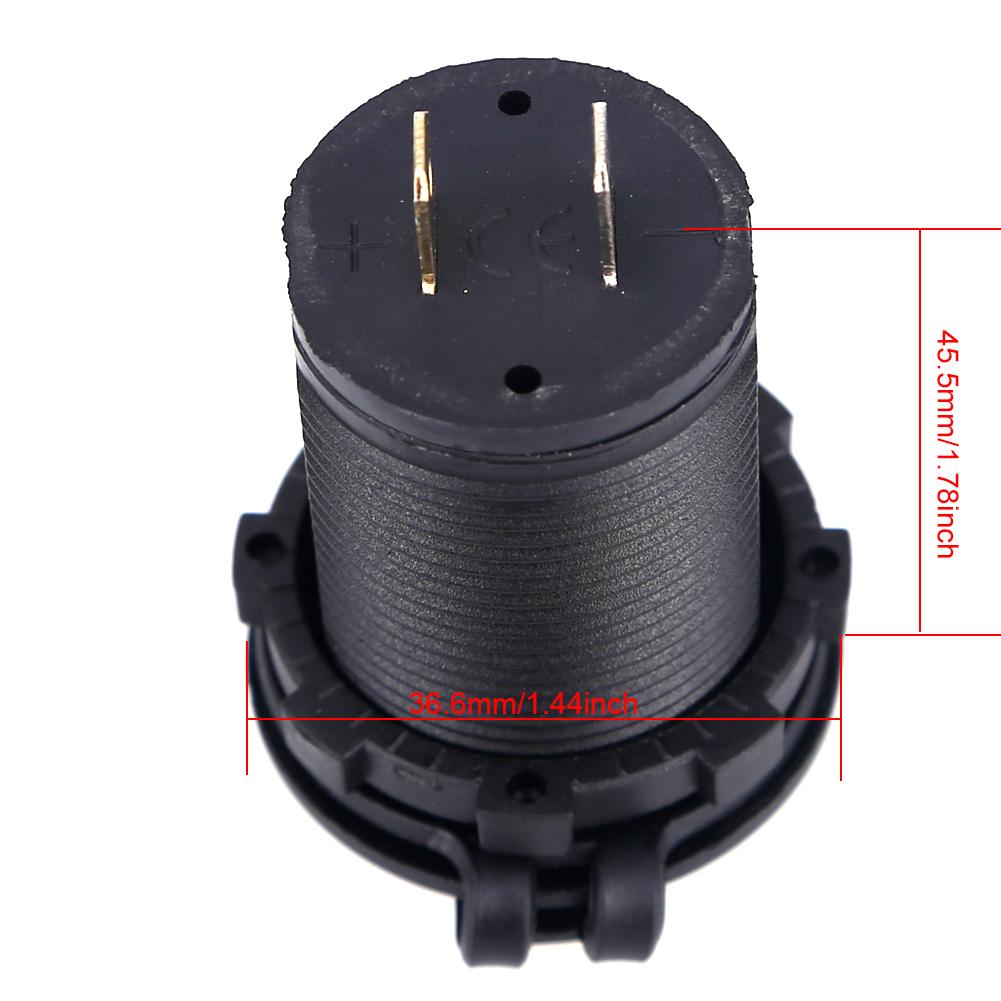 Universal Car Charger USB Vehicle DC12V-32V Waterproof Dual USB Charger 2 Port Power Socket 5V 2.1A/1A car-charger