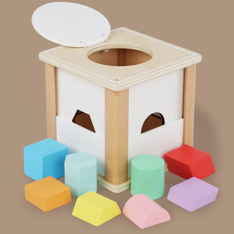 Intelligence box, children's shape matching toy, porous geometry cognitive enlightenment toy