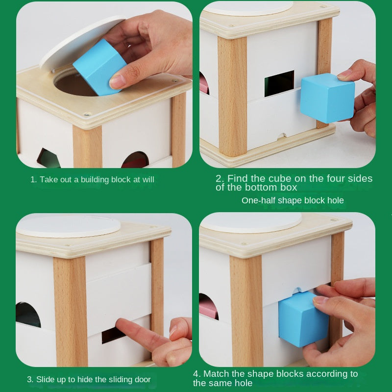 Intelligence box, children's shape matching toy, porous geometry cognitive enlightenment toy