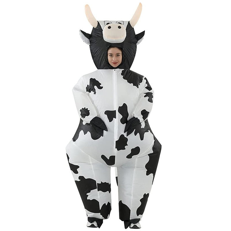 Cow inflatable costume makeup ball cosplay animal performance costume Halloween funny party COS cow costume