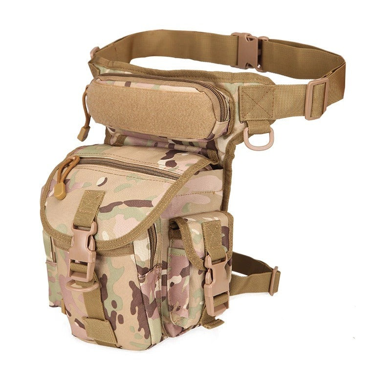 Waterproof Oxford Army camouflage single shoulder crossbody journalist photography sports leg bag