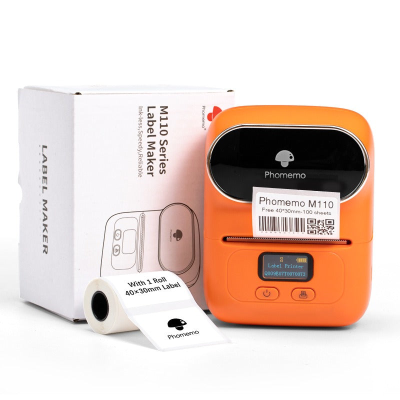 Phomemo price tag printer, home clothing tag thermal printer, handheld barcode printer