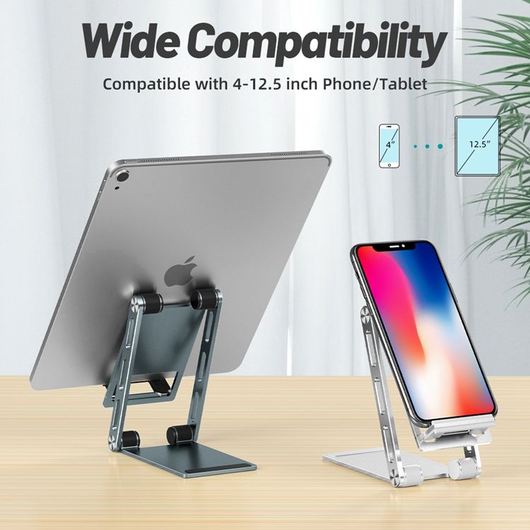 Cell Phone Stand Height Adjustable Desk Aluminum Tablet Holder