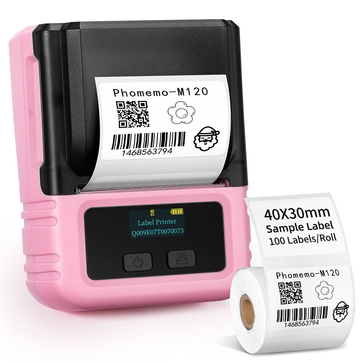 Phomemo price tag printer, home clothing tag thermal printer, handheld barcode printer