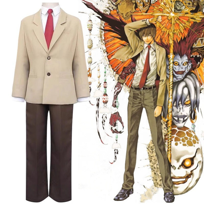 Death Note cosplay Night God Moon Yagami Light school uniform set cosplay costume cosplay costume