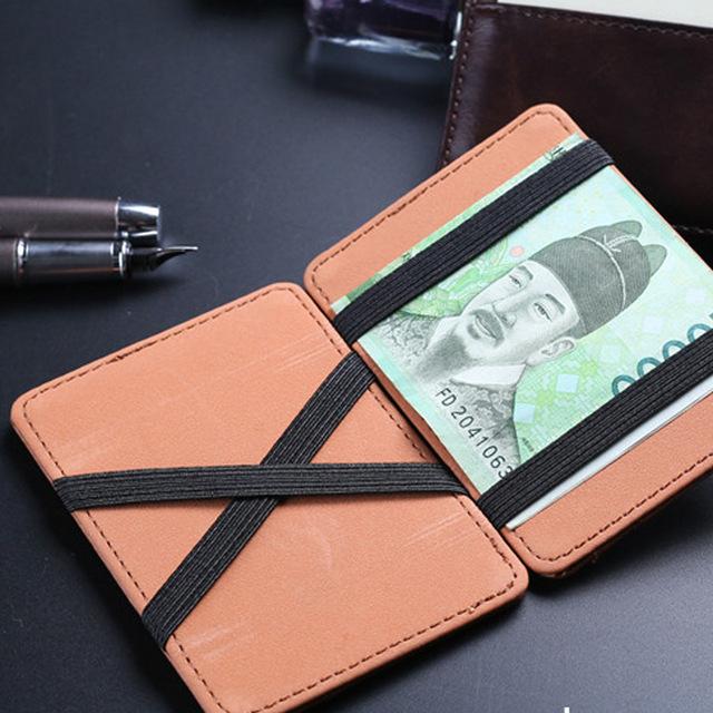 Mini Leather unisex women men Wallet Wallet ID