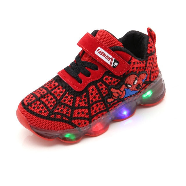 1-14 Years Old Luminous Sneakers Boy Girl Cartoon LED Light Up Shoes Glowing with Light Kids Shoes Children Led Sneakers Brand