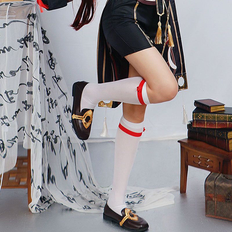 Genshin Impact cosplay women's anime game animation Luoli's death hall leader walnut cos clothes matching shoes