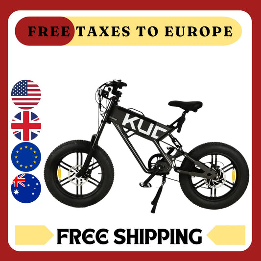 New T01 Ebike 20 inch 1000W Electric Bike For Adults Electric Bicycle with 48V 13AH Removable Battery Dual Shock Absorber E-Bike