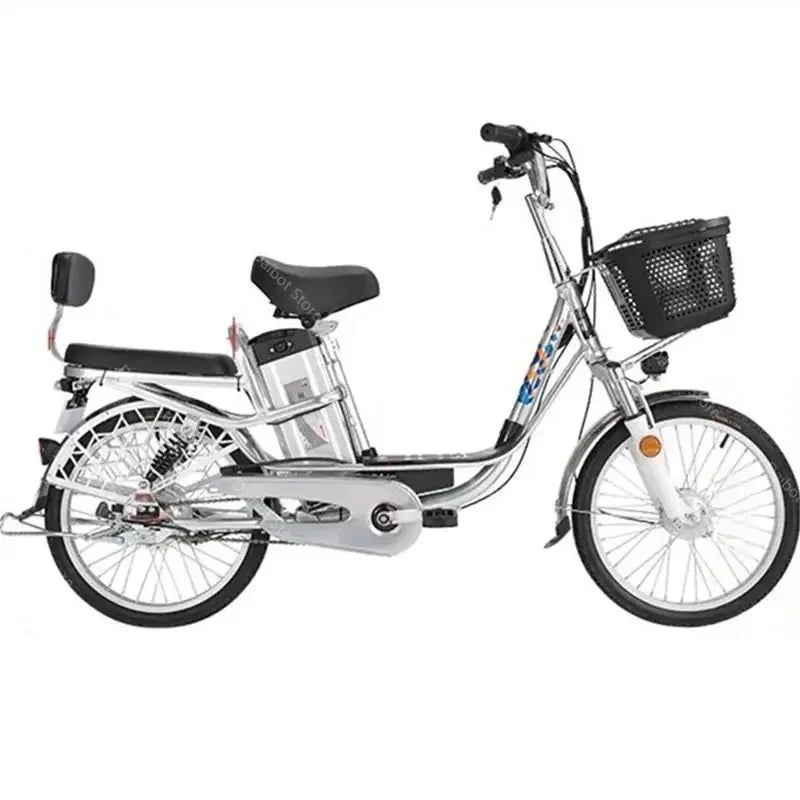 Adult Electric Bicycle 18 Inch 350W 48V 80KM Two Wheel Electric Bikes With Cruise Control System Smart Electric Bike For Adults