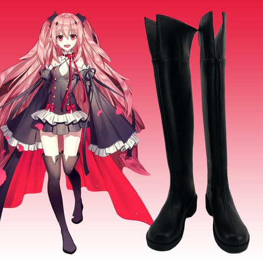 The Ultimate Angel cosplay costume Halloween vampire anime set Kruru cosplay costume matching shoes