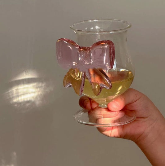 Pink Butterfly Series Instagram Tall Cup Romantic Ritual Champagne Glass Cute Butterfly