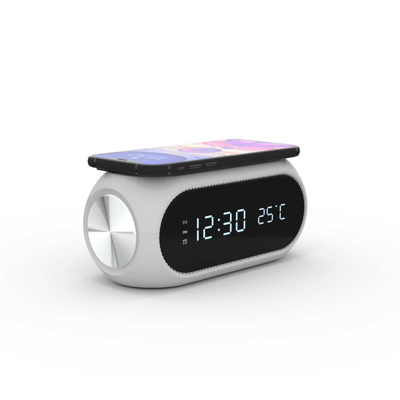 15W wireless charging clock alarm thermometer wireless charging time display wireless charging