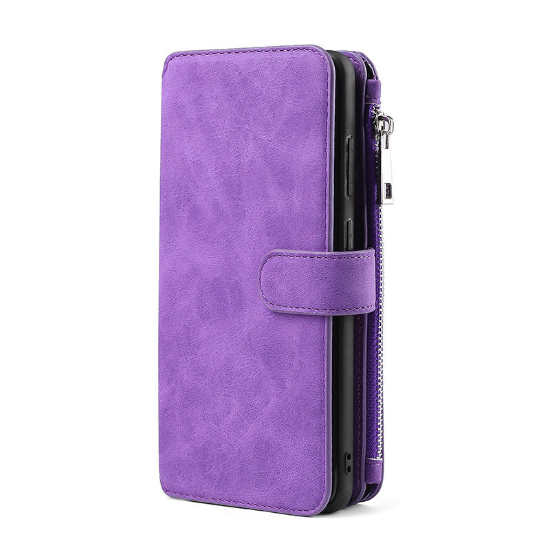 For Samsung S22ultra Wallet Mobile Phone Shell S20FE Multifunctional Mobile Phone Leather Case S22 Flip Cover