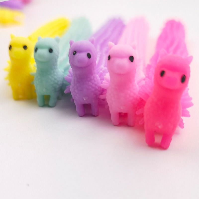 Cartoon unicorn cute pet animal lala music bracelet tpr soft rubber vent decompression noodle decompression toy