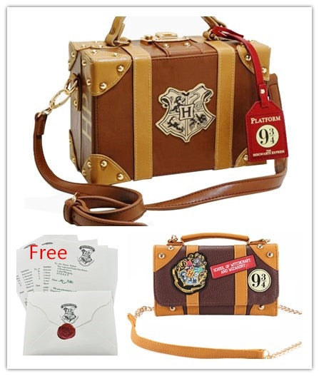 Women 9 3/4Bag PU School Badge Wallet Package Collectibles Newt Shoulder Bag