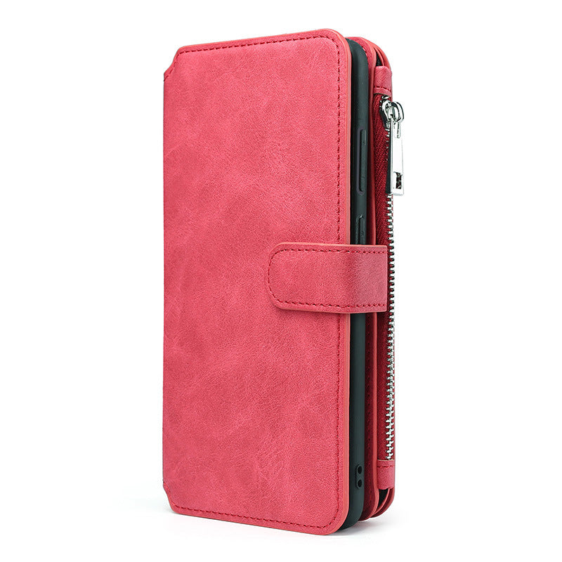 For Samsung S22ultra Wallet Mobile Phone Shell S20FE Multifunctional Mobile Phone Leather Case S22 Flip Cover