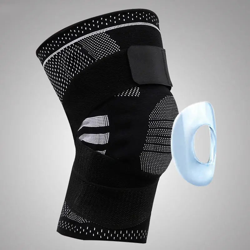 Professional Knee Brace Detachable Elastic Belt Silica Gel Knee Pad Support Workout Running Basketball Compression Leg Sleeve