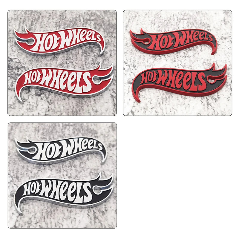 2Pcs Car Sticker Fashion Metal Aluminum Alloy Sign High Gloss Screen Printing Aluminum Sign Logo Brand