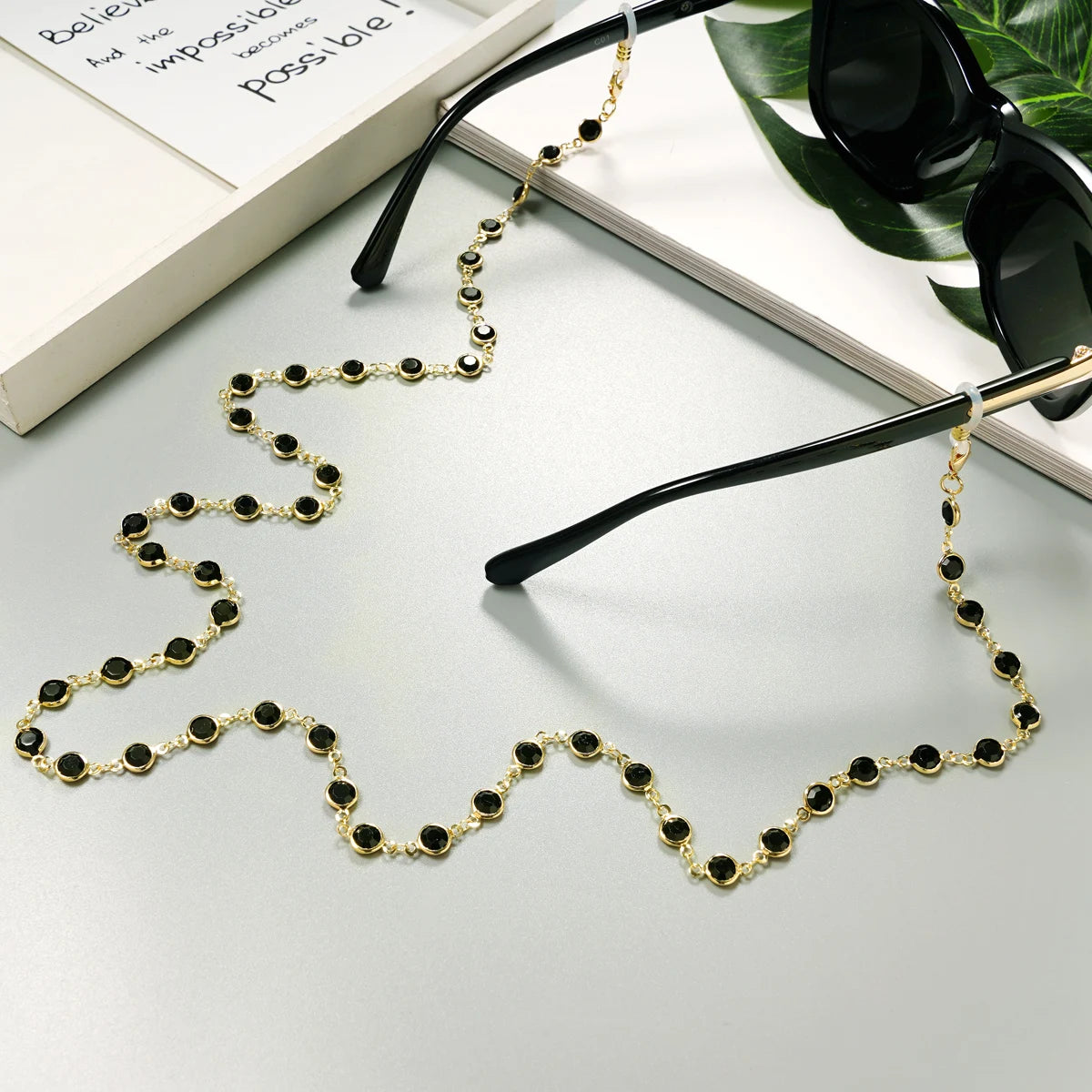 Eyeglass Chains for Women- Chic Sunglasses Crystal Chains for Women -  Eyeglass Holders Beaded String Metal Cords