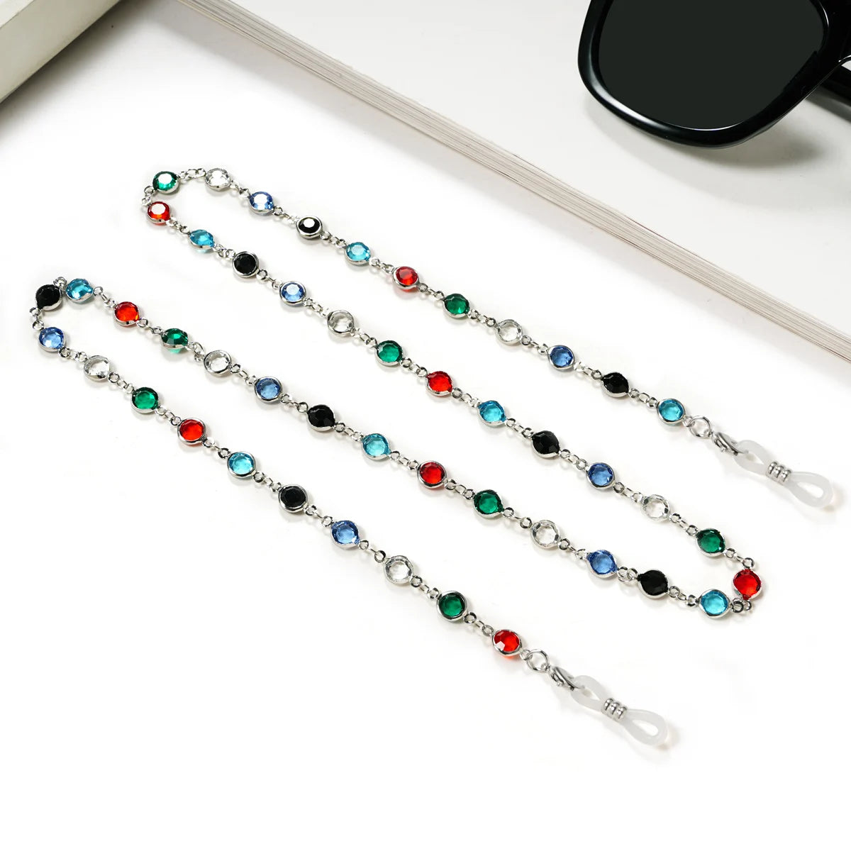 Eyeglass Chains for Women- Chic Sunglasses Crystal Chains for Women -  Eyeglass Holders Beaded String Metal Cords