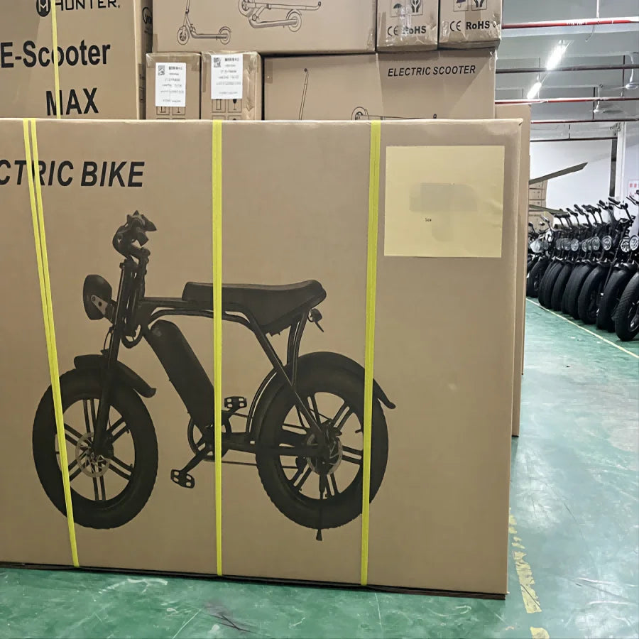 NL warehouse electric bicycle fattire ebike  v8 electric fattire bike 250w fatbike ebike 750w 20inches off road