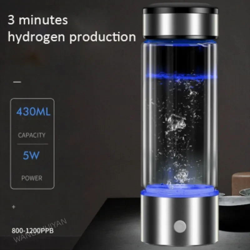 USB Hydrogen Rich Water Bottle Ionizer Generator Maker Energy Cup Anti-Aging Alkaline Electrolysis Machine Hydrogen Water