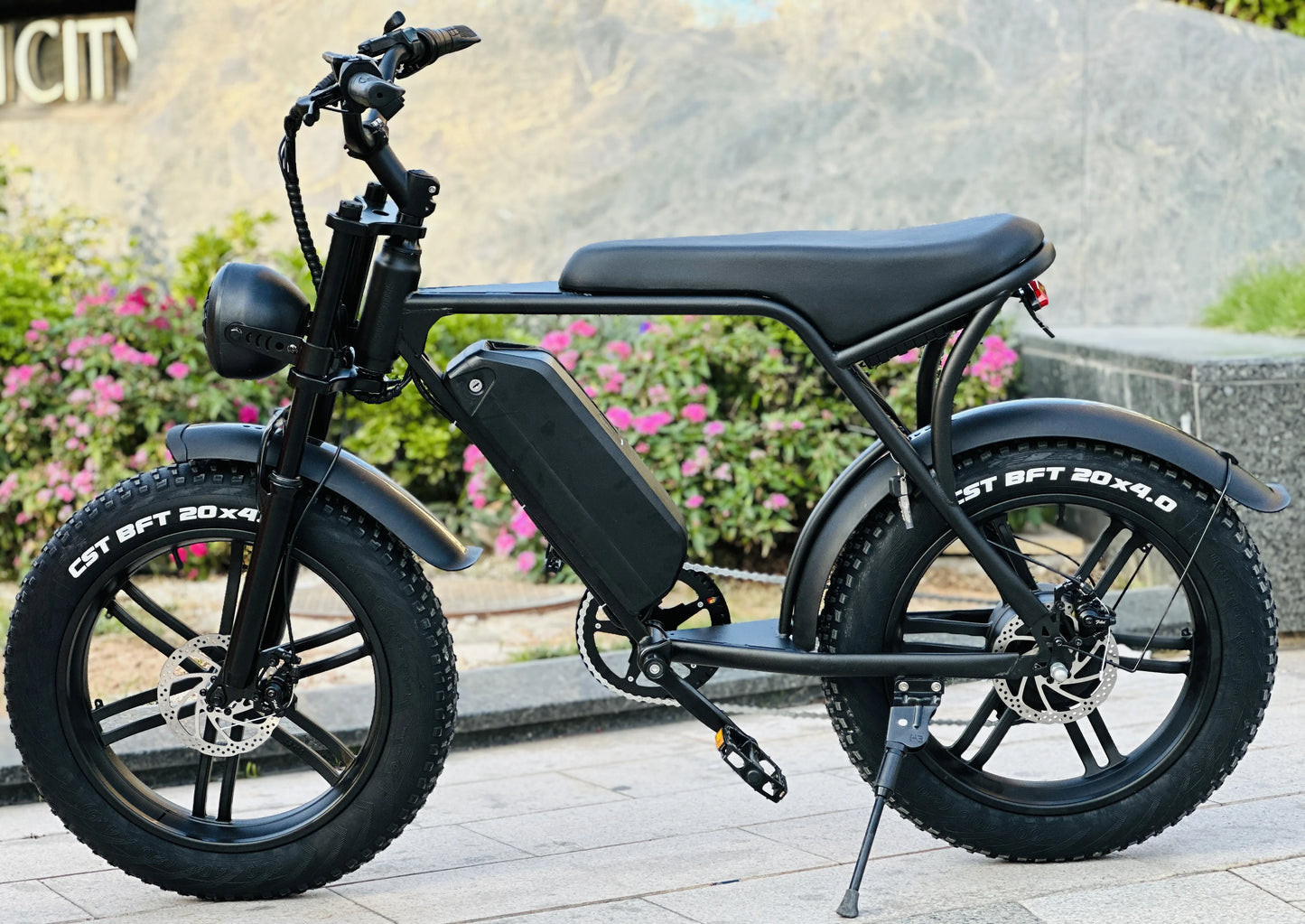 Authentic  V8 fatbike 250W 20Inch*4.0 electric city bike eu warehouse 7 speed fat tire electric bicycle