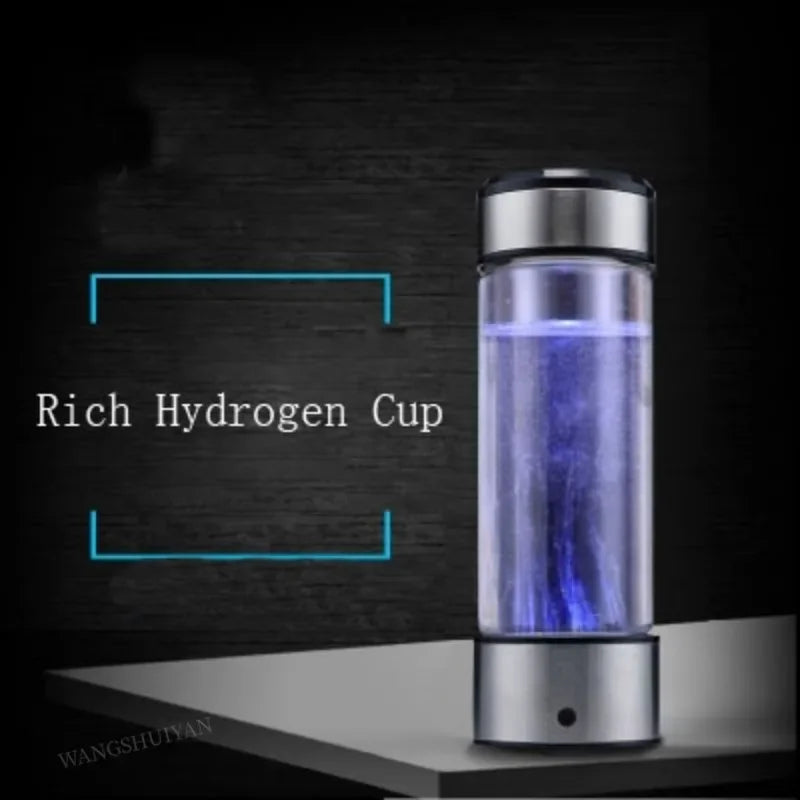 430ML Hydrogen Rich Water Generator Japanese Alkaline Energy Bottle Water Ionizer Anti Aging USB H2 Healthy Smart Cup