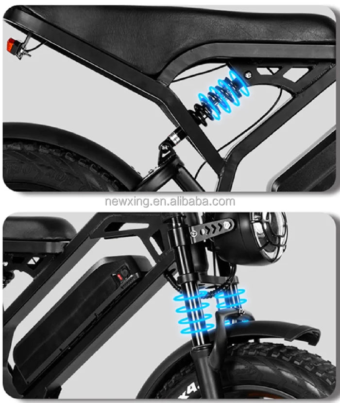 EU E Bike Electric Fatbike Velo Electric Motor Elrctric Double Seat Bike Electric Cycles V20 Pro 250W Ebike