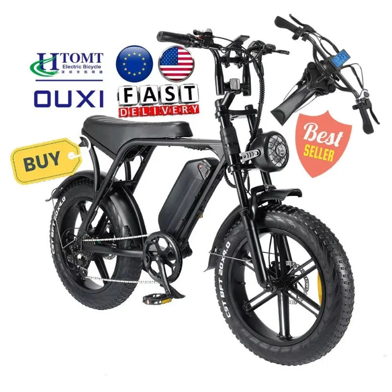 250w EU warehouse best seller electric bike offroad 20inch fat tire electric bicycle  v8 all terrain e-bike