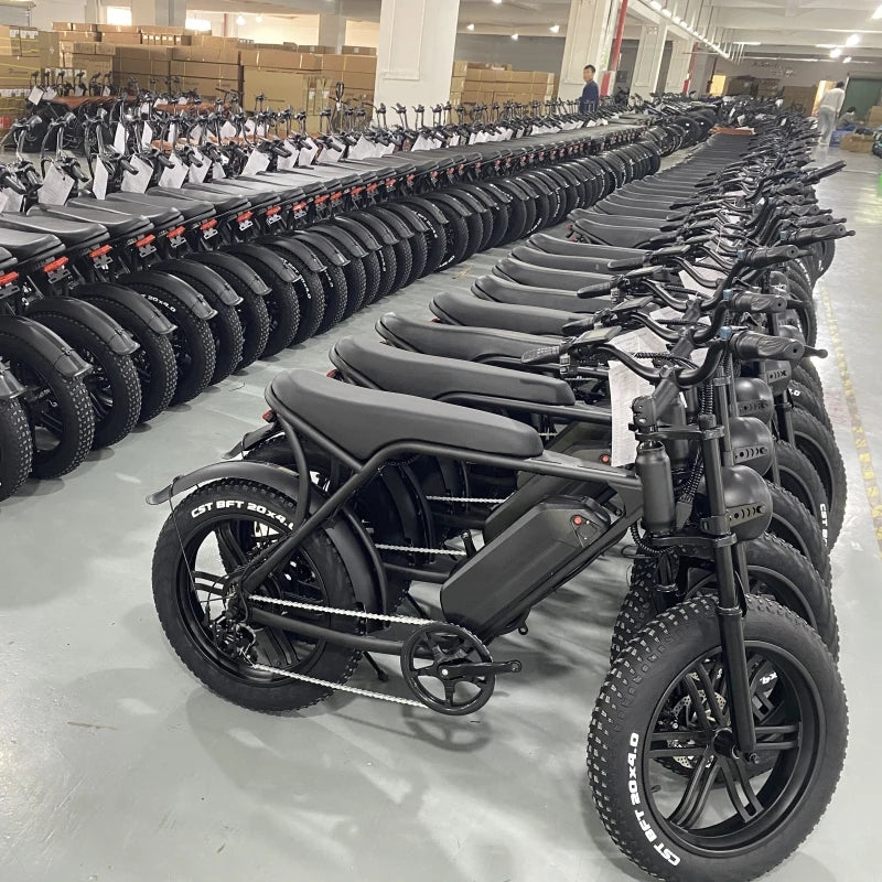 Orginal  V8 Fatbike Factory Price 250w High Speed Motor Cheap Electric Bicycle 20" Fat Tire Ebike For Adults in Stock EU USA