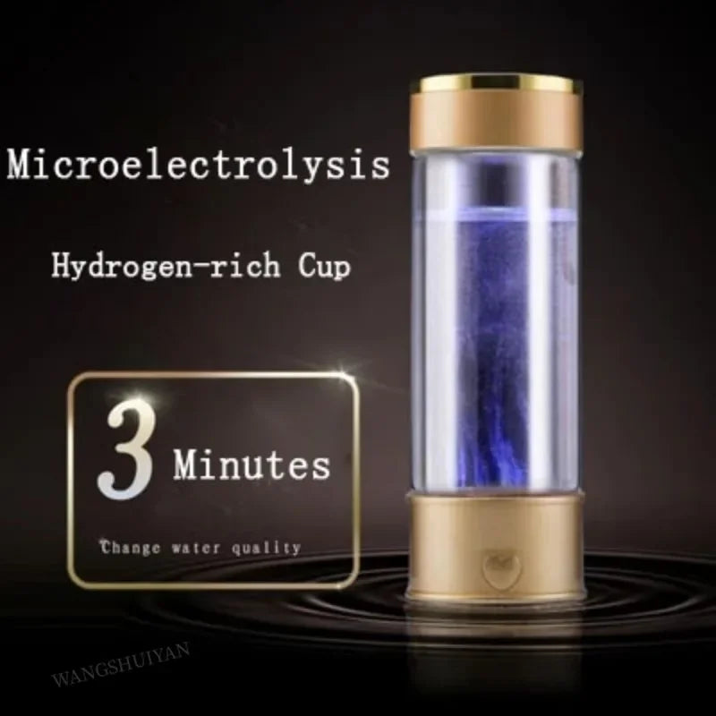 430ML Hydrogen Rich Water Generator Japanese Alkaline Energy Bottle Water Ionizer Anti Aging USB H2 Healthy Smart Cup