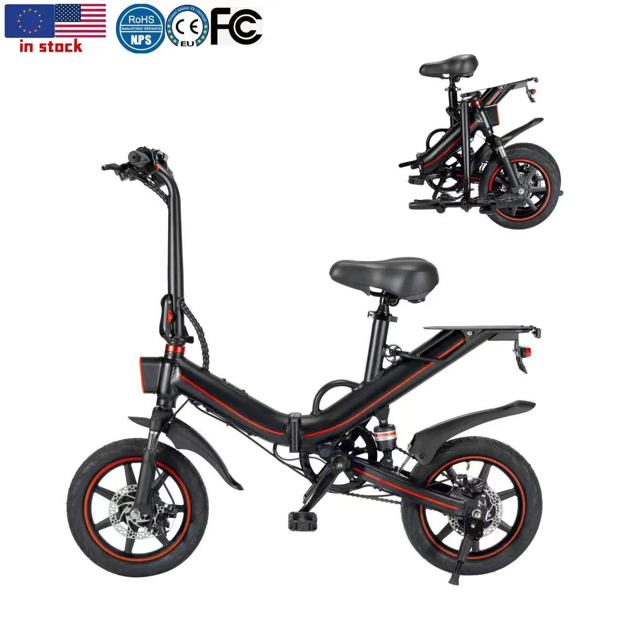 NL warehouse electric bicycle fattire ebike  v8 electric fattire bike 250w fatbike ebike 750w 20inches off road