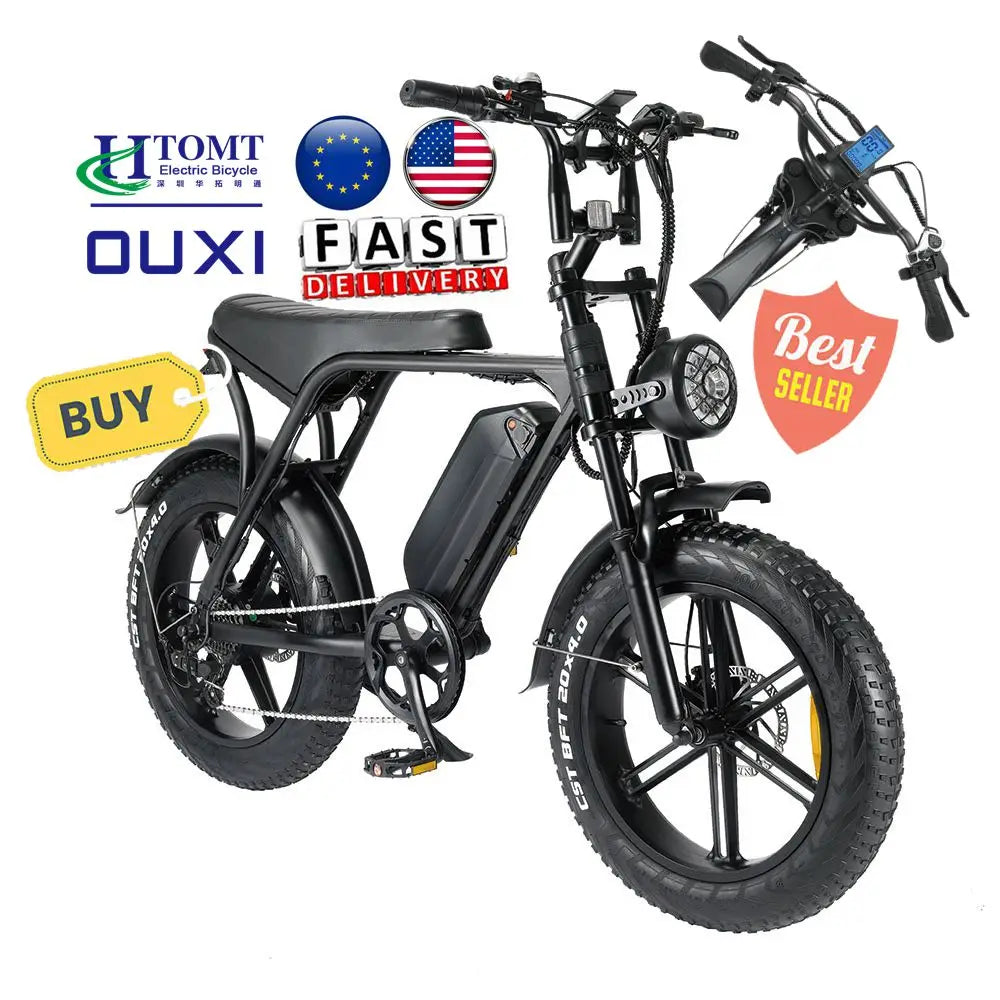 250w EU warehouse best seller electric bike offroad 20inch fat tire electric bicycle  v8 all terrain e-bike