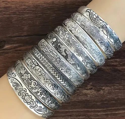 Tibetan Miao Silver Bracelet